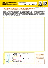 ②Dibujemos un mapa para que, en caso de peligro,podamos ponernos a salvo rápidamente