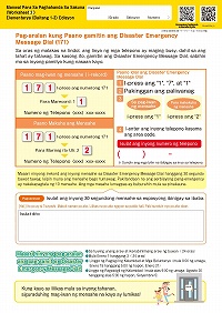 ③Pag-aralan kung Paano gamitin ang Disaster Emergency Message Dial（171）