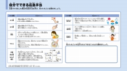 自分でできる応急手当