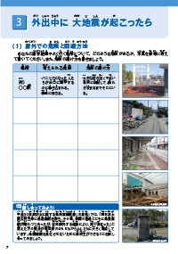 3.外出中に大地震が起こったら