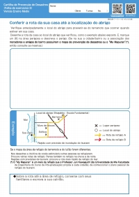 ③Conferir a rota da sua casa até a localização do abrigo