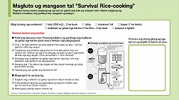 Magluto ug mangaon ta! Survival Rice-cooking