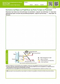 ③Gumawa ng Mapa sa Paglilikas ng Ruta Tungo sa Paaralan