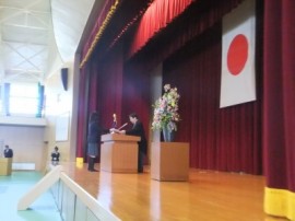 入学式 入学生代表宣誓