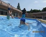 プールを楽しみました