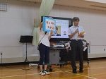 校長先生のお話の様子