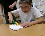 ハンバーガー作りの様子1