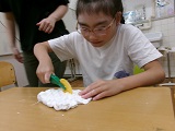 ハンバーガー作りの様子1