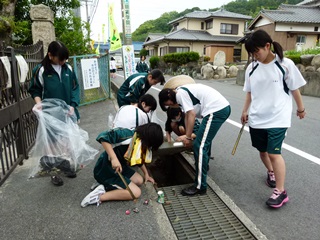 学校環境デーの様子