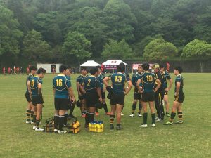 男子ラグビー部初戦突破