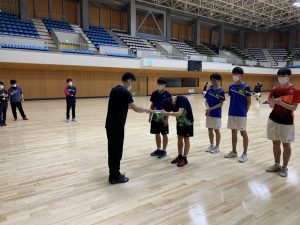 バドミントン部県大会２部ダブルス優勝！