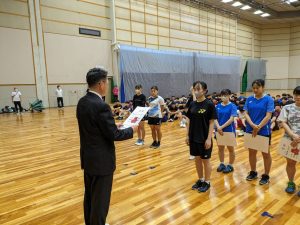 バドミントン部　県総体５位！