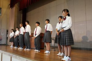 1学期　終業式　表彰伝達　激励会
