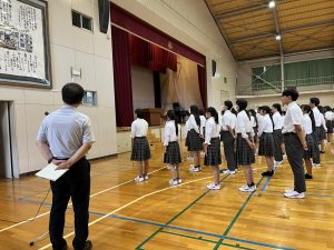 2学期　始業式・表彰伝達