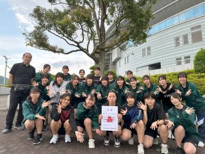 県総体　バドミントン団体女子　県３位！