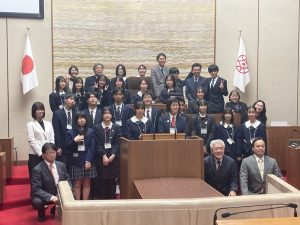 四日市市議会高校生議会へ参加しました