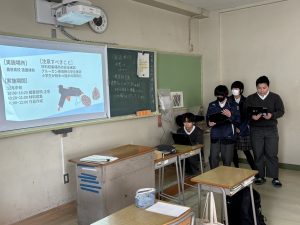 タブレットPCを使った授業の様子