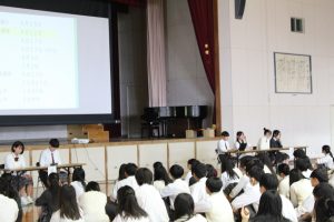農業クラブ・家庭クラブ総会、生徒総会、壮行会を行いました。