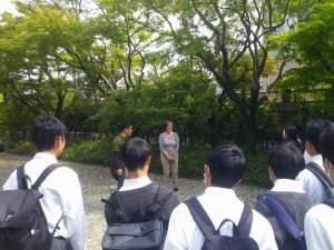 諸戸氏庭園見学(造園技術コース３年生)