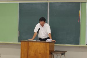 １学期終業式・表彰伝達・壮行会を行いました。