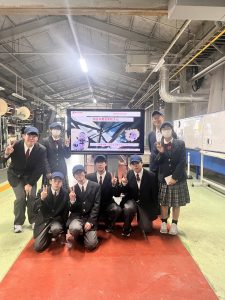 課題研究の取組で工場見学