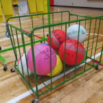 ソフトバレーボール部_ボールラック