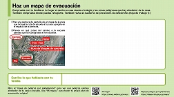 Haz un mapa de evacuación