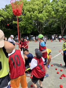 中学部　運動会　玉入れ